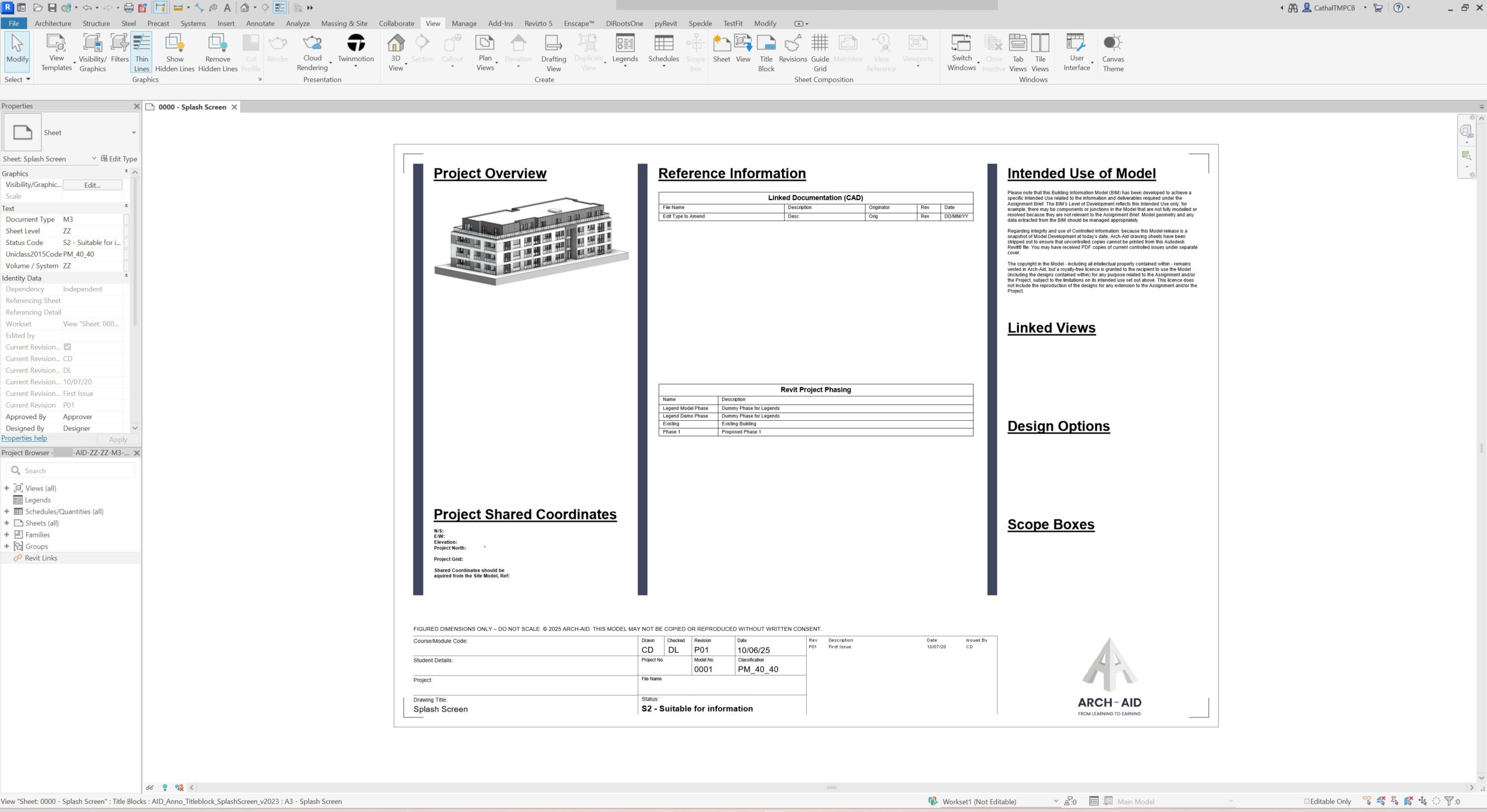 Revit Fundamentals & Project Set Up